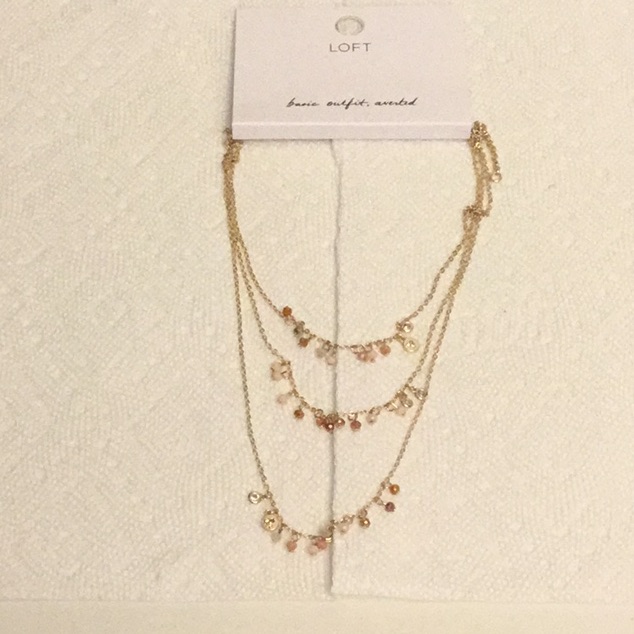 Nwt Loft Delicate Multi Layer Necklace 28$